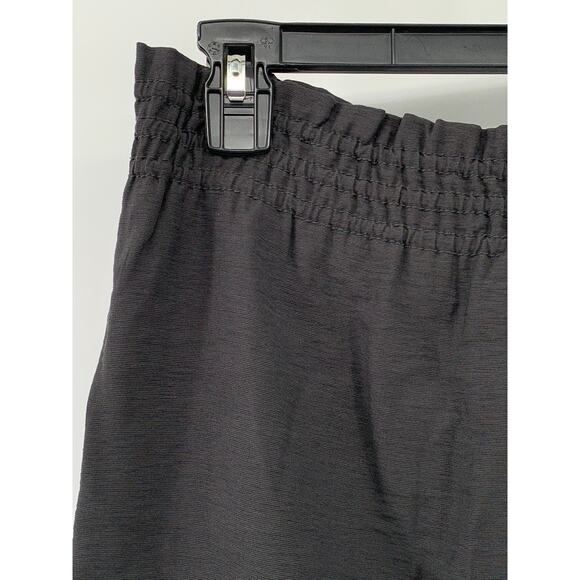 J.CREW Women's Black Solid Smocked Waist Pull-On Casual A-Line Mini Skirt SZ 00 - Picture 6 of 10